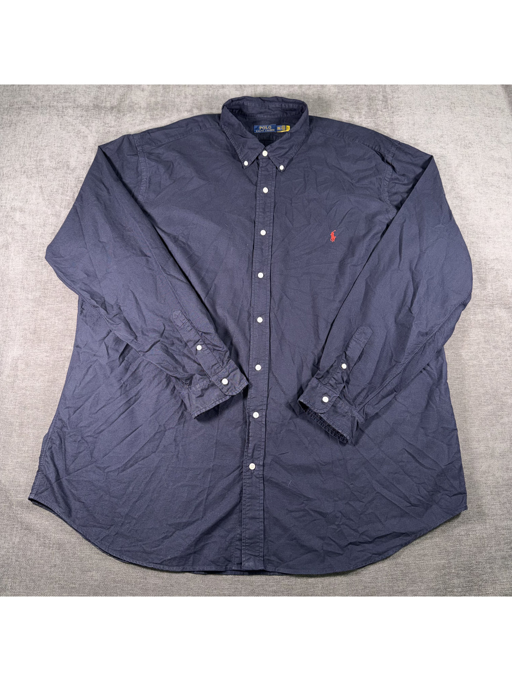 Polo Ralph Lauren Classic Fit Navy Blue Button-Down Shirt 3XLT